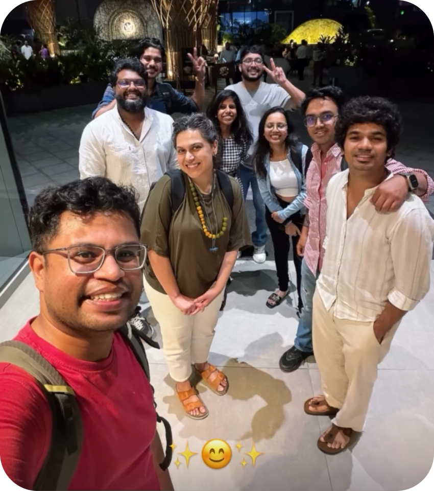 MakeMyTrip group photo