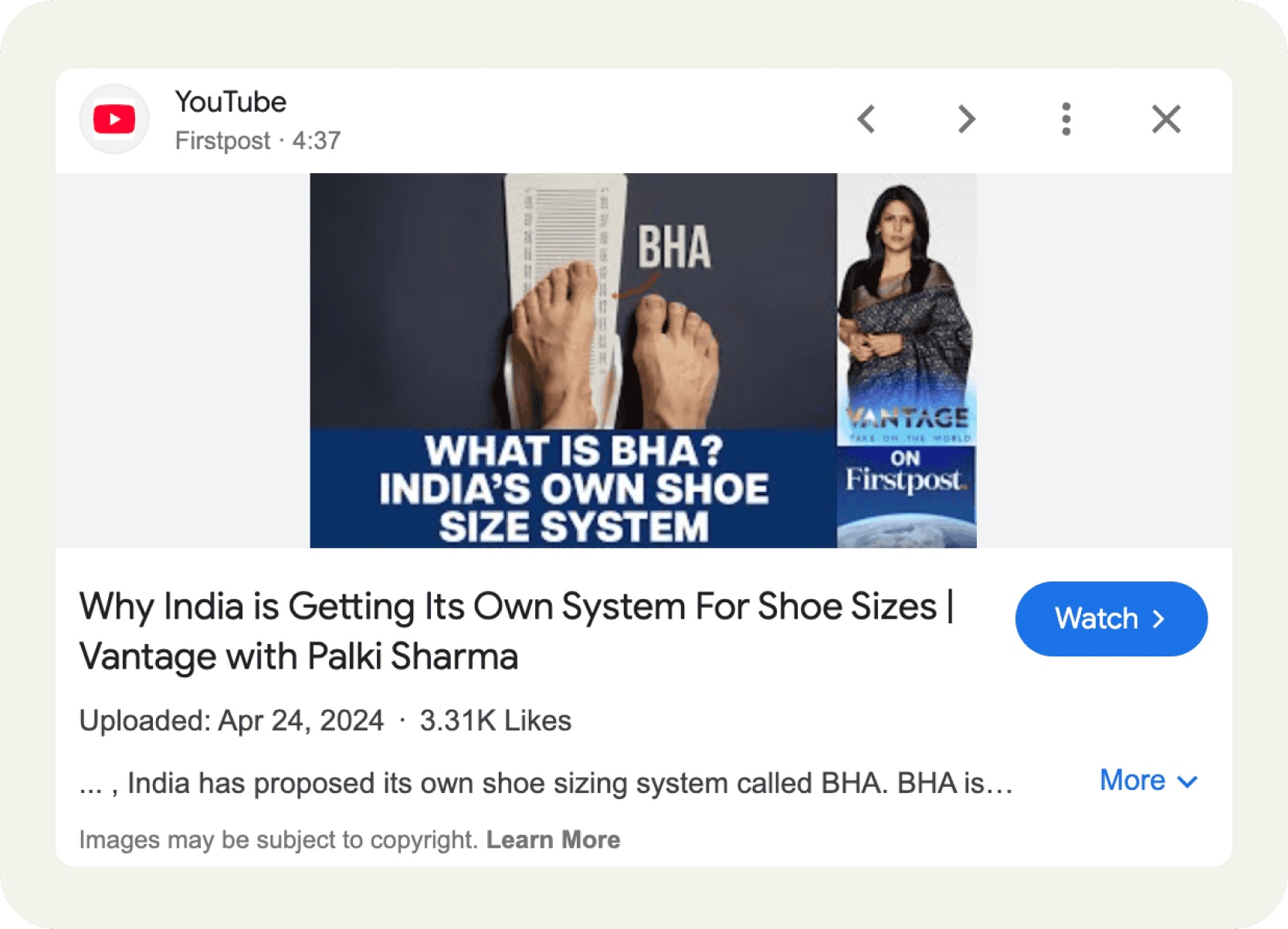 Article on the BHA footwear sizing context 3