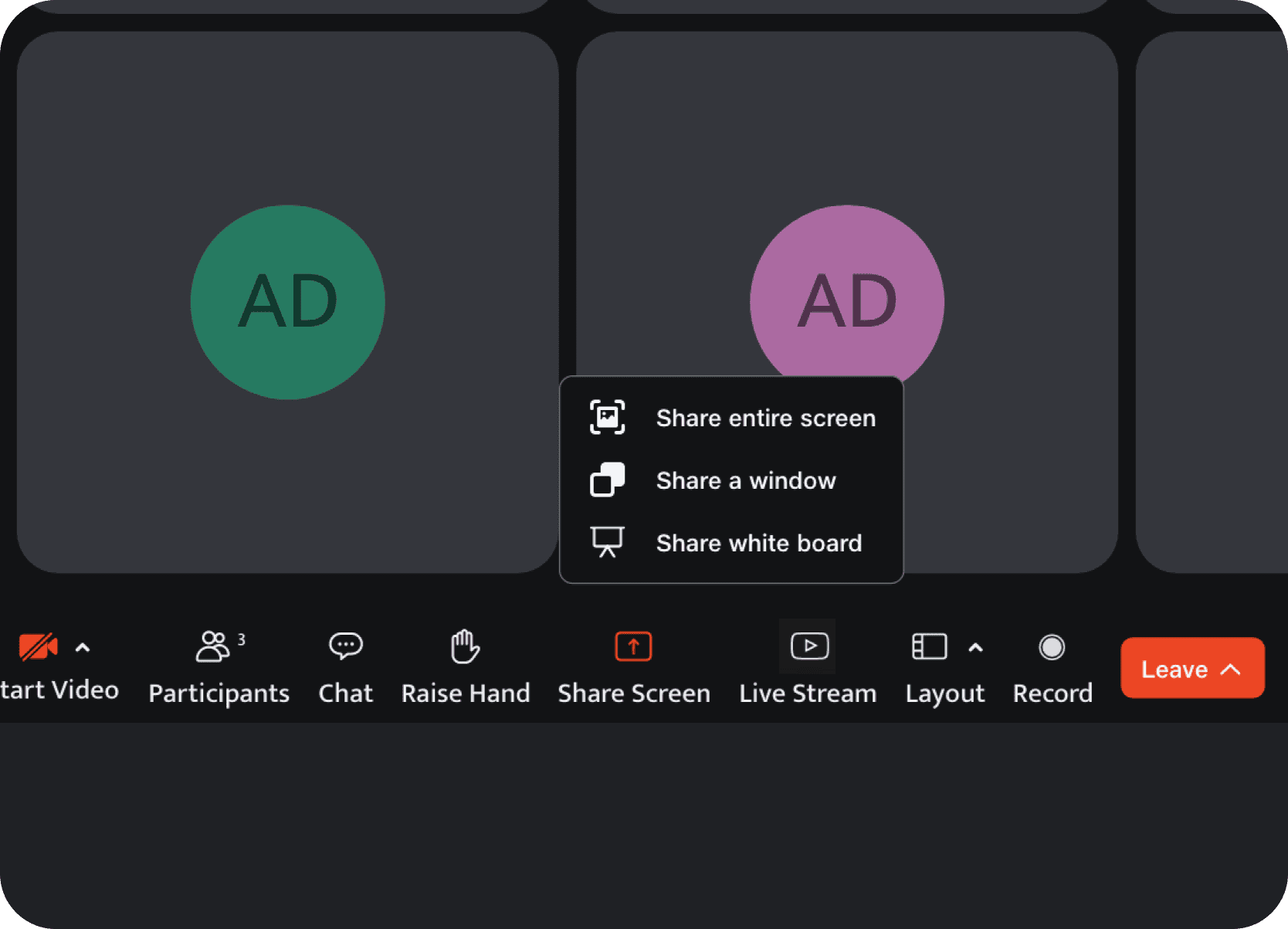 Redesigned share options