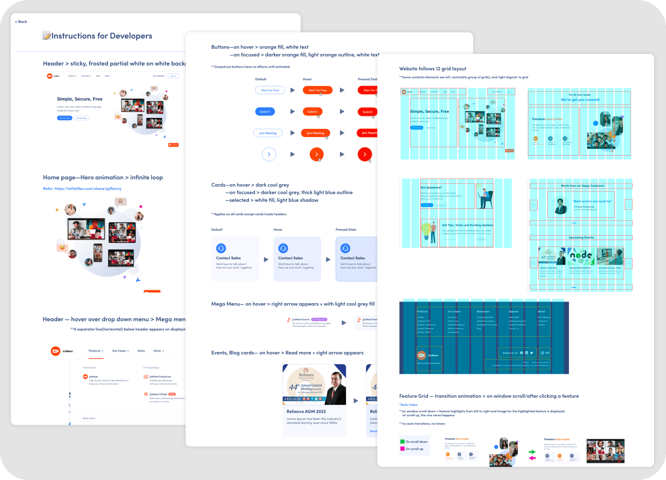 Style guide and handoff document